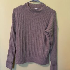 Brown knit sweater with crisscross back design